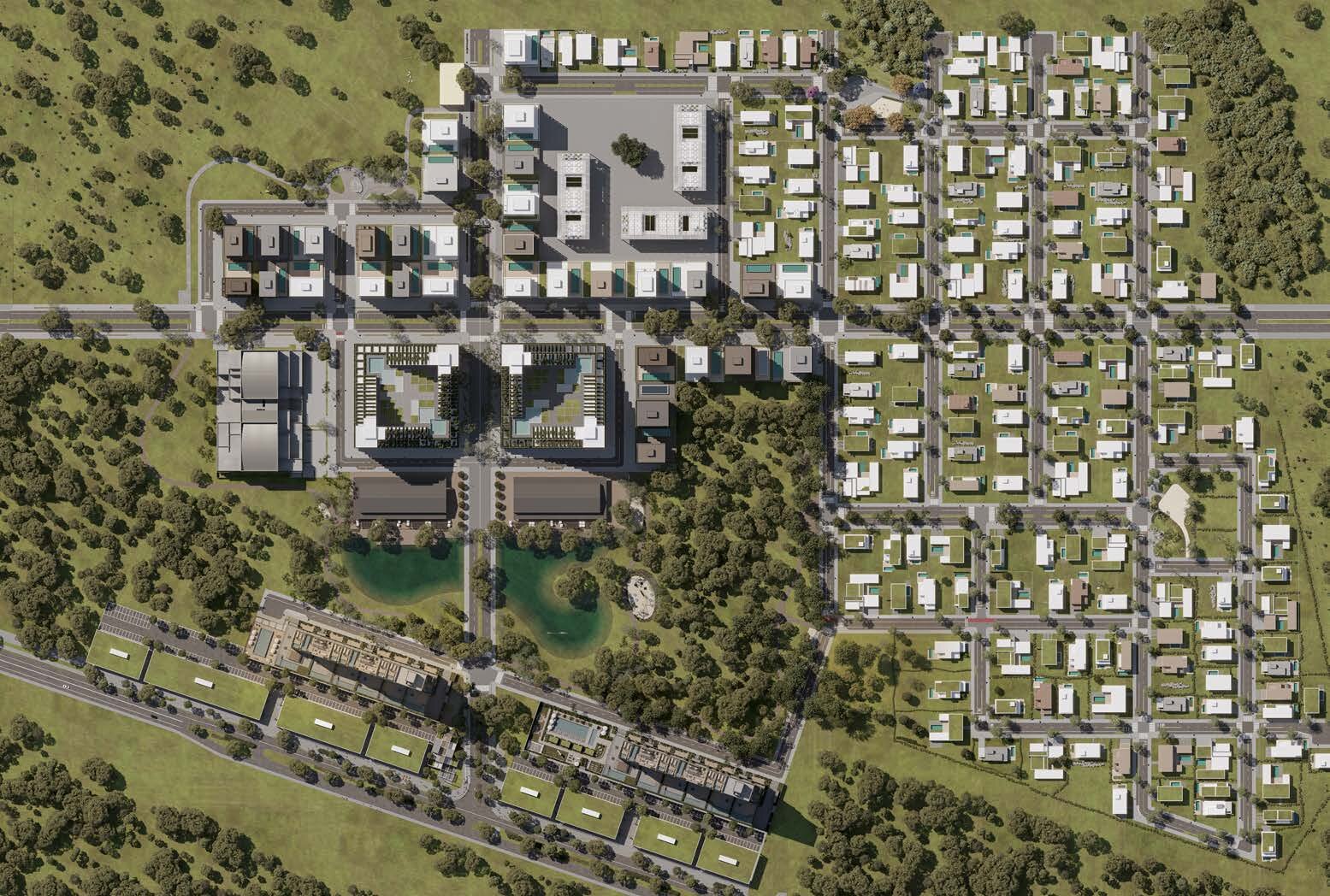 Vista aérea completa do complexo Vivapark Porto Belo